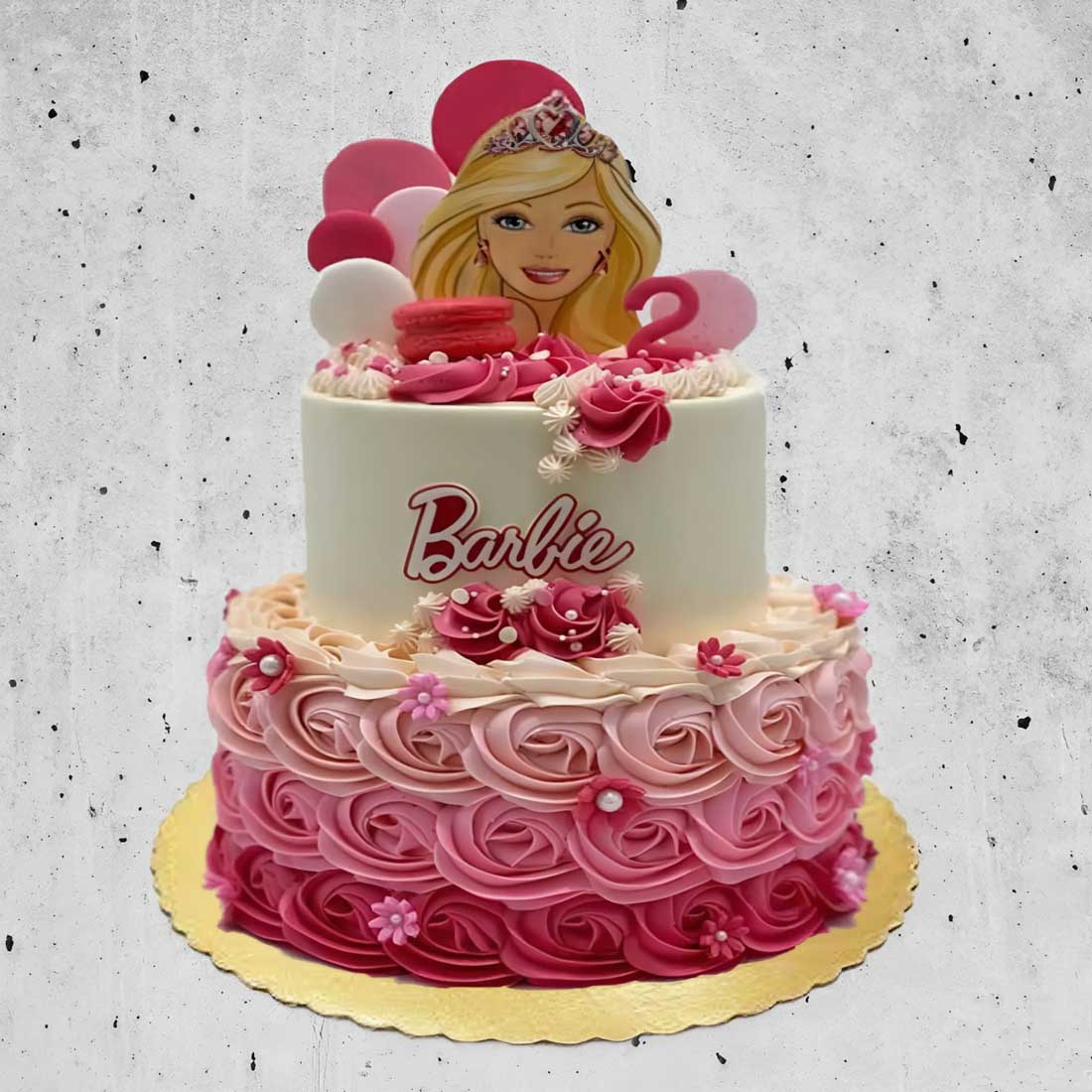 Two Tier Barbie Cake