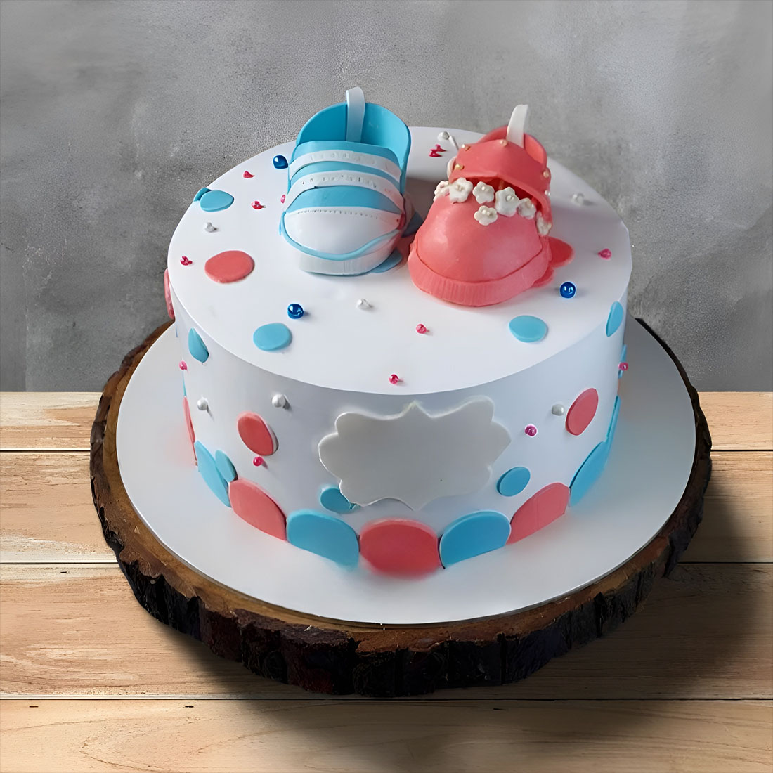 Baby Shower Fondant Cake