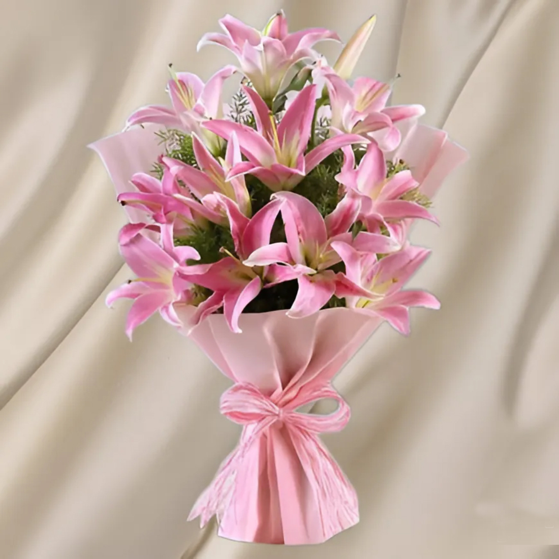 Blushing Lilies Bouquet