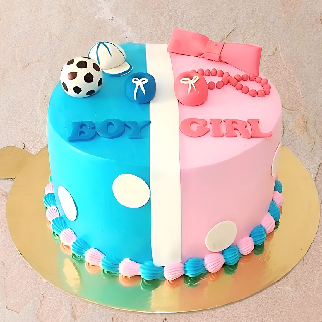 Boy or Girl Baby Shower Cake