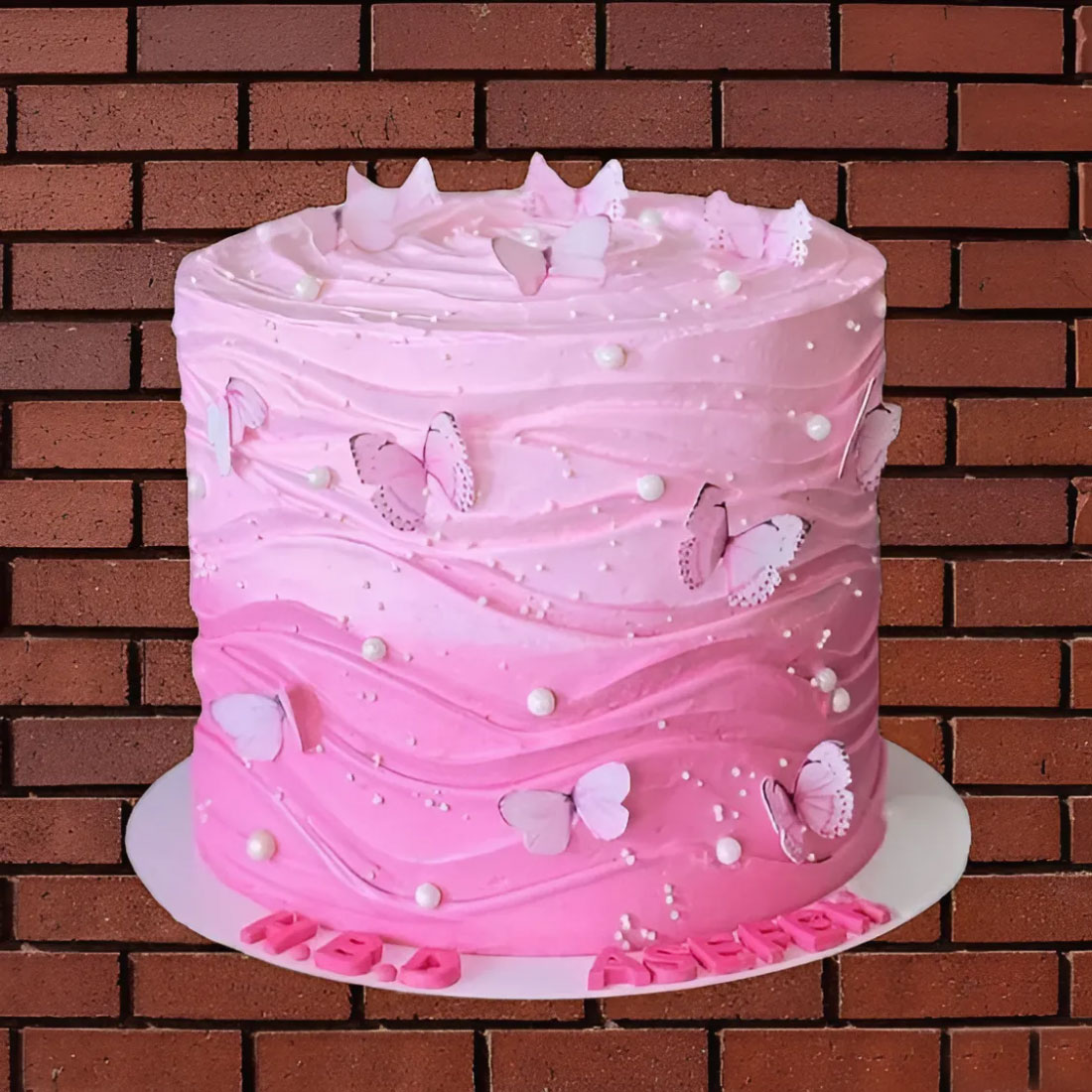 Butterfly Blush Cake