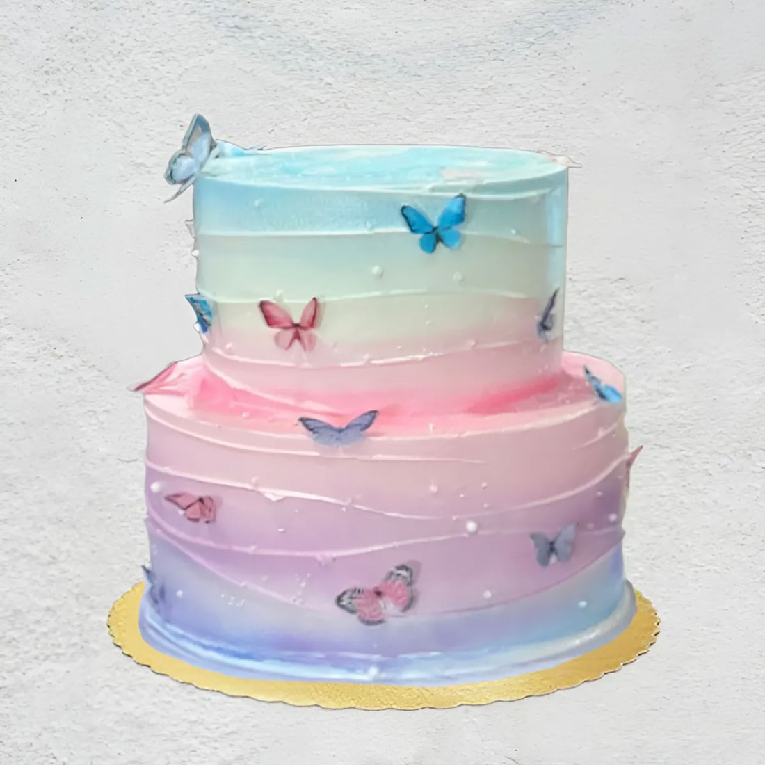 Butterfly Ombre Cake