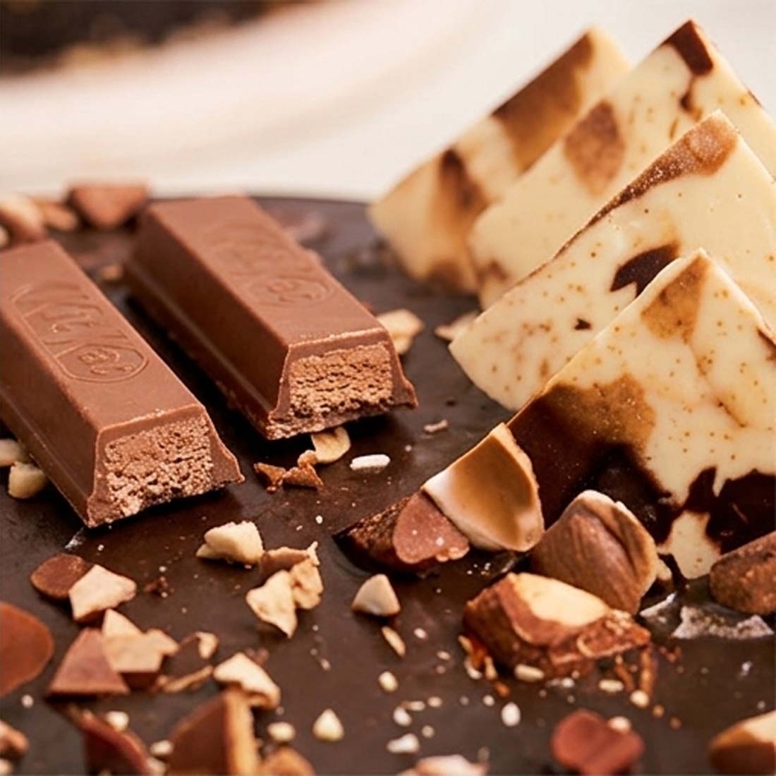 Chocolate Kitkat Crunchy Cake