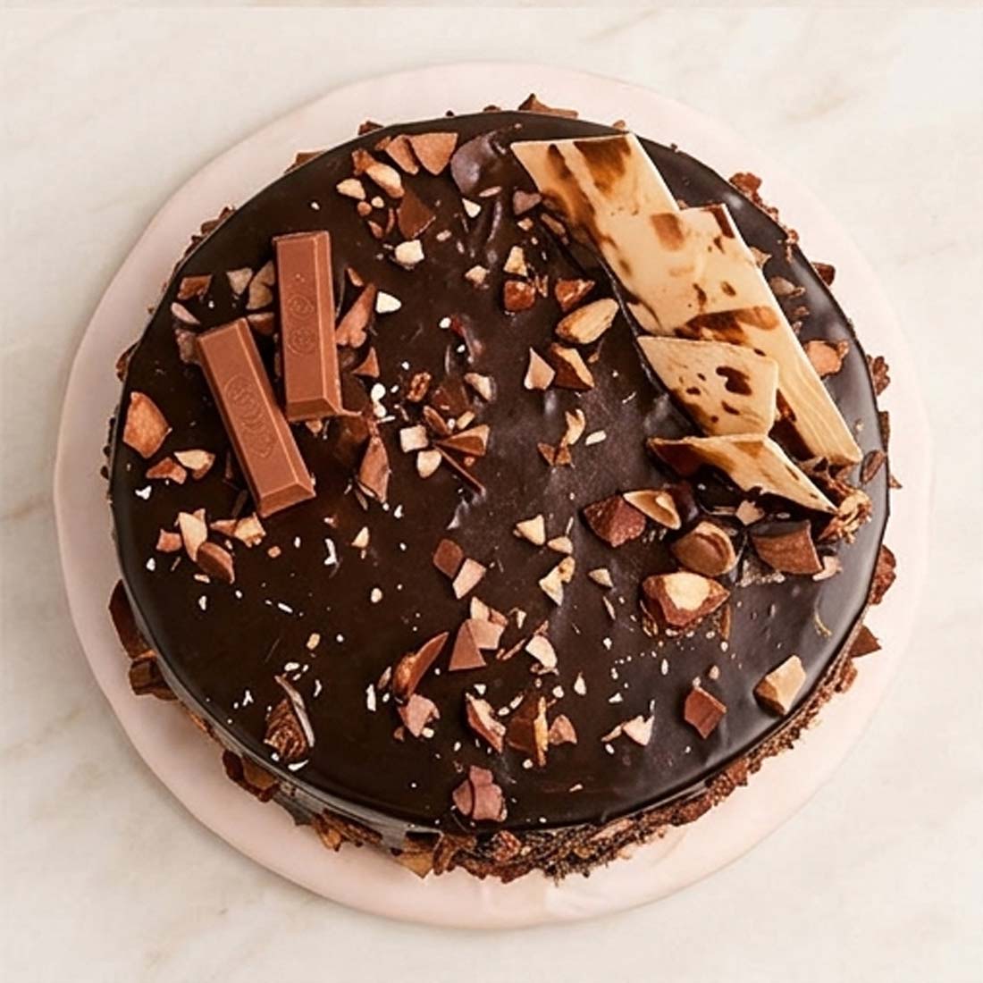 Chocolate Kitkat Crunchy Cake