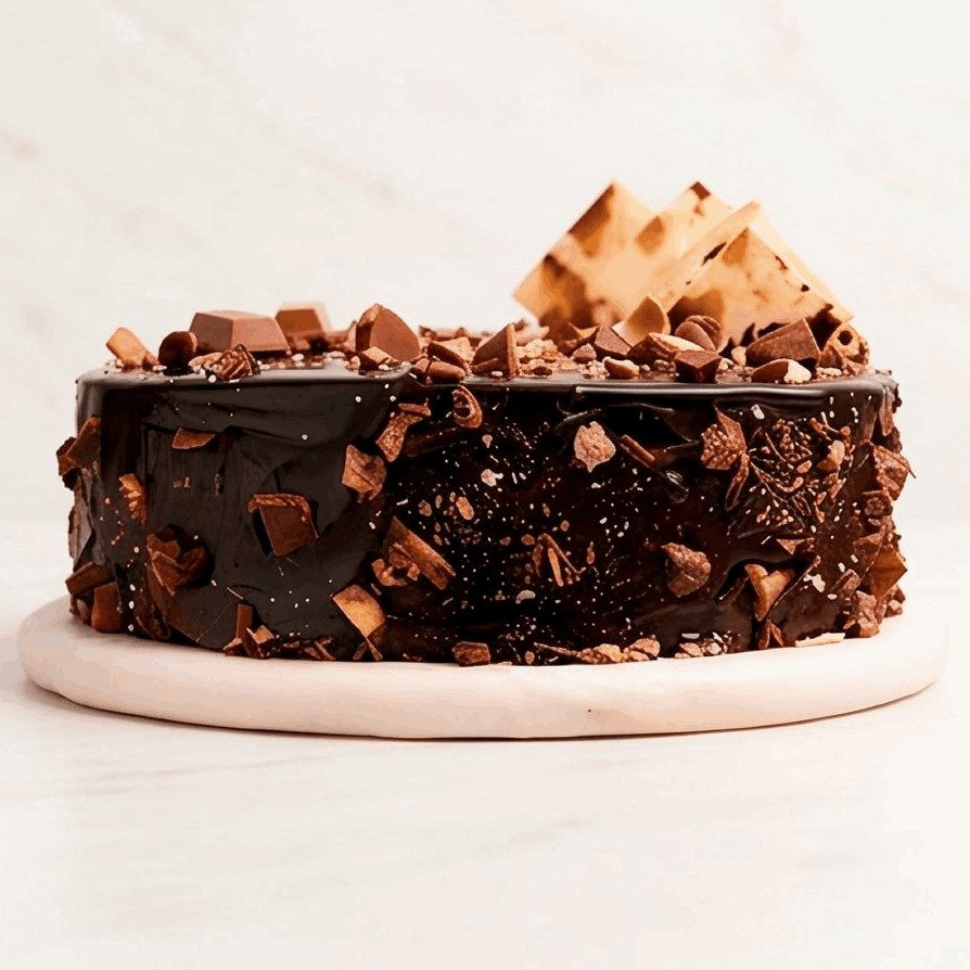 Chocolate Kitkat Crunchy Cake