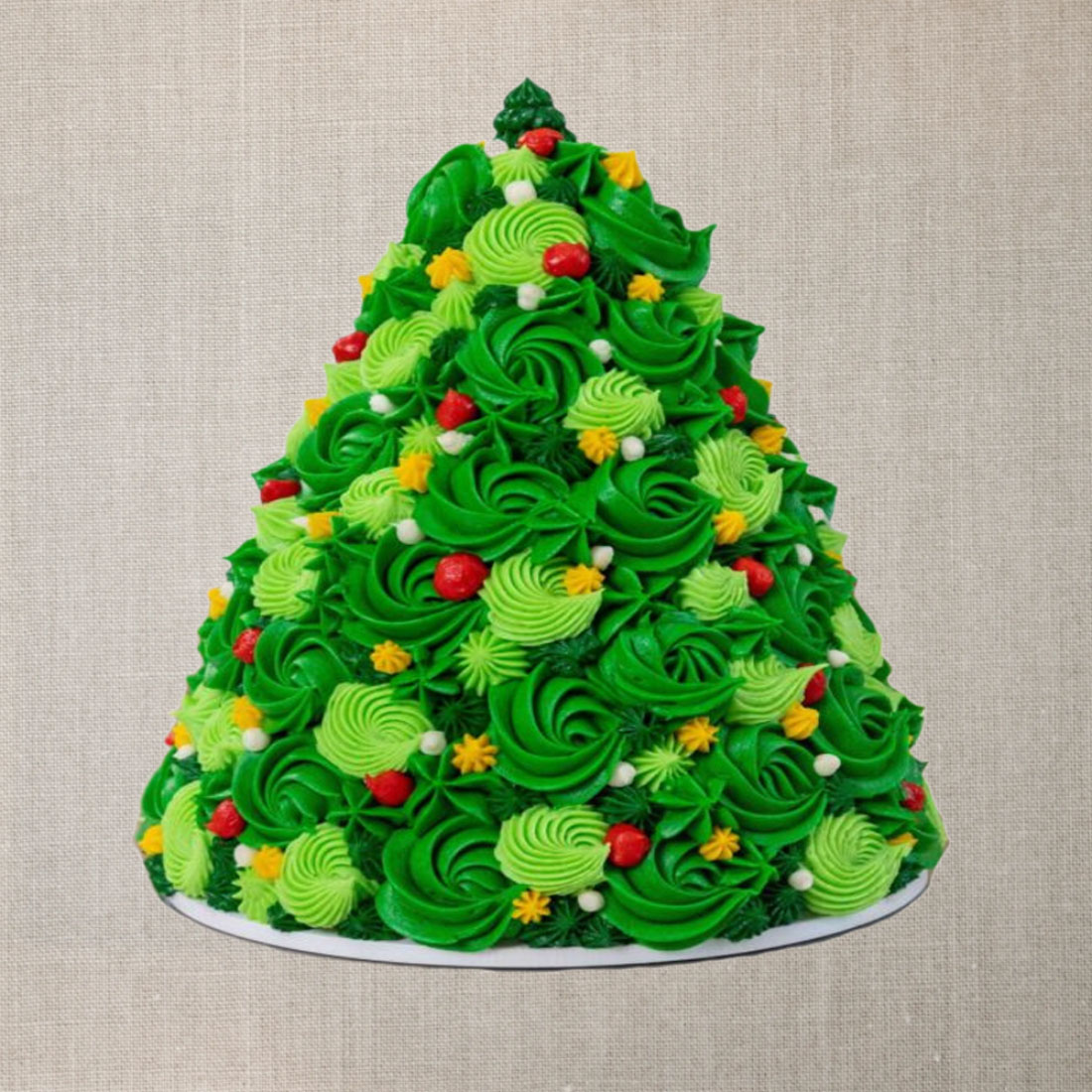 Christmas Tree Shape Cake