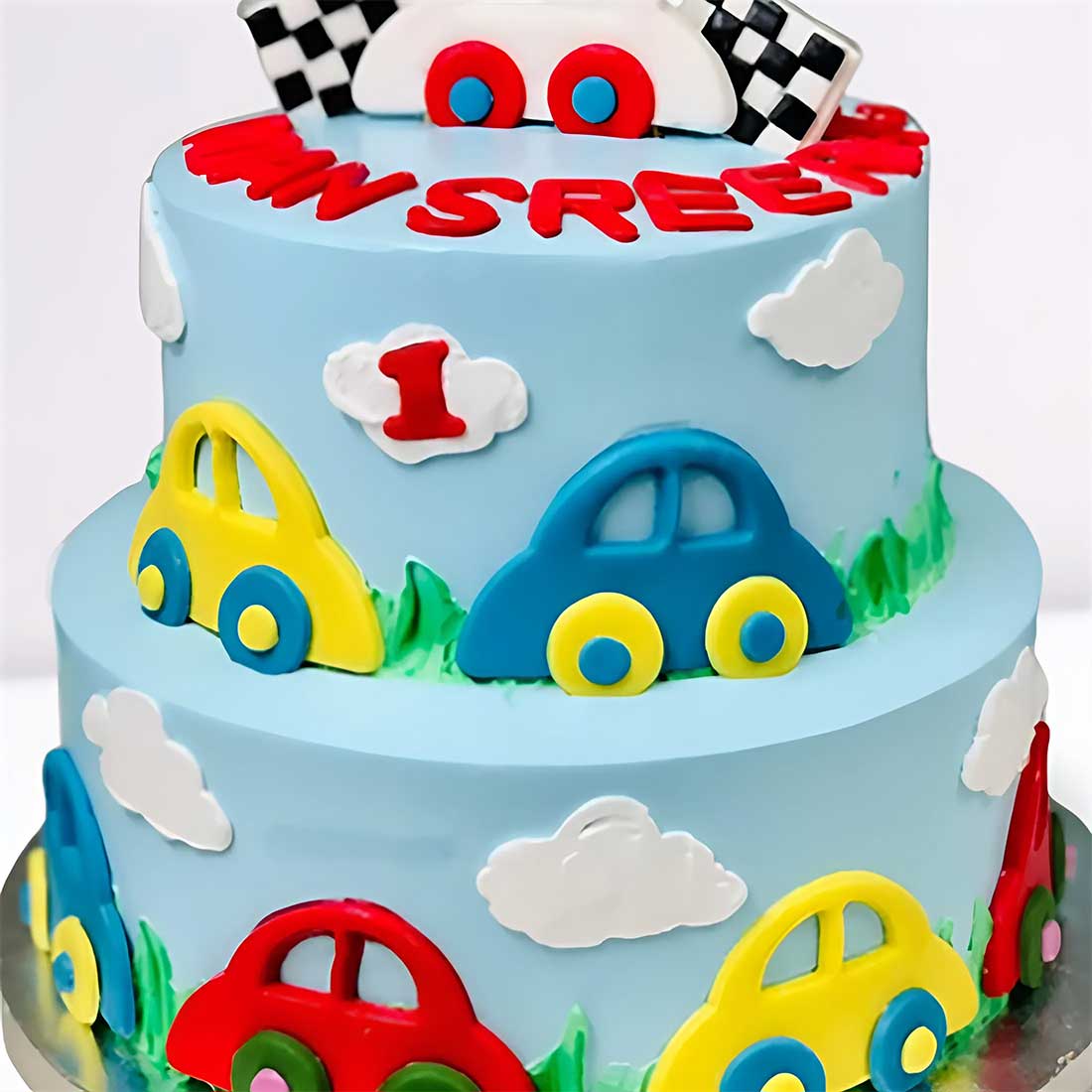 Crazy Car Fondant Cake