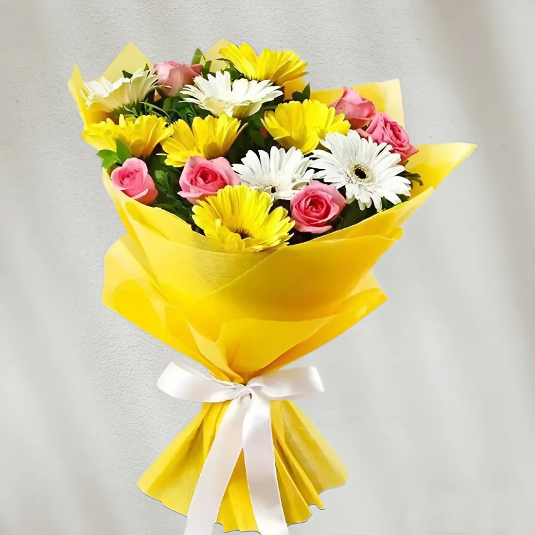 Gerbera N Pink Rose Bouquet