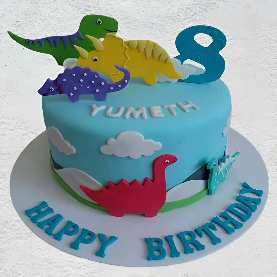 Jurassic Joy Birthday Cake