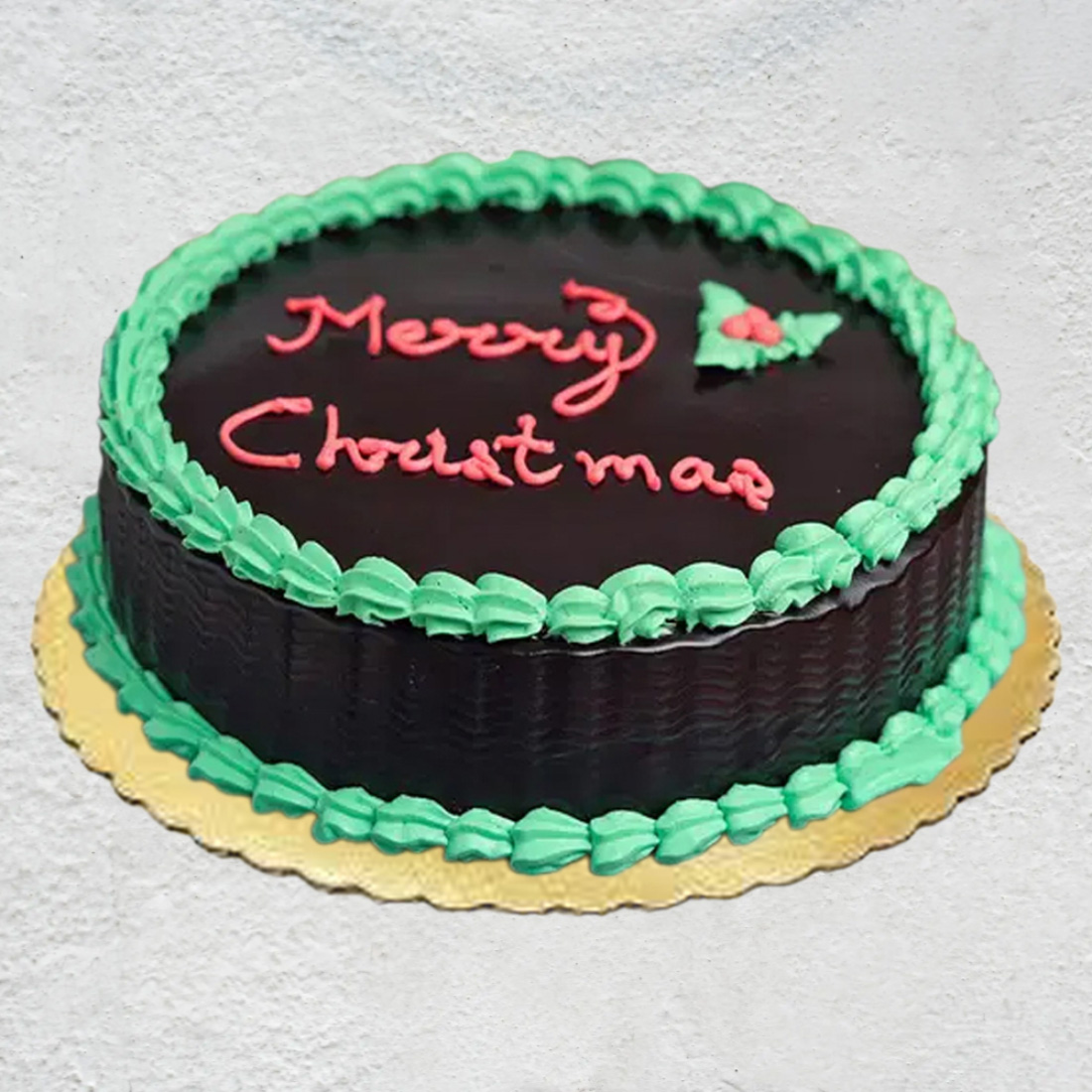 Merry Christmas Chocolate Cake