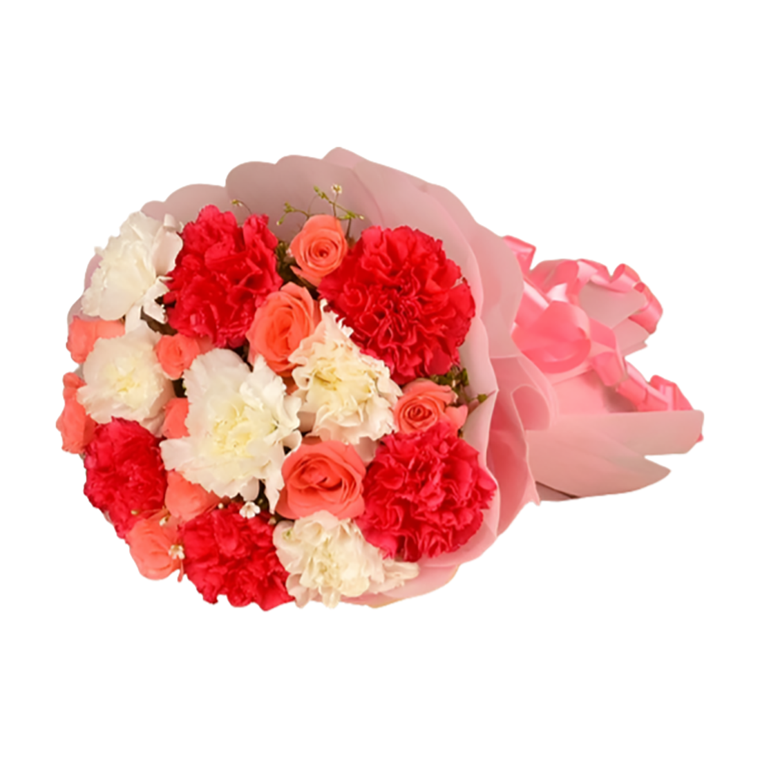 Mix Carnation With Pink Rose