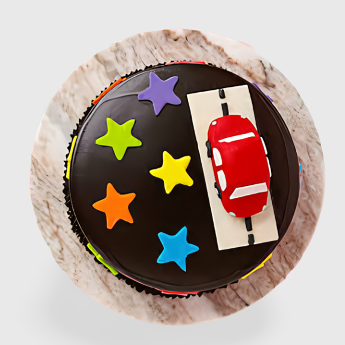 Racing Car  Theme Chocolate Cake