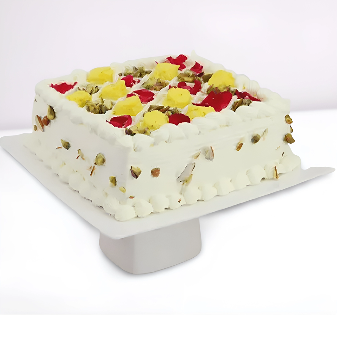 Rasmalai Cake Square Shape