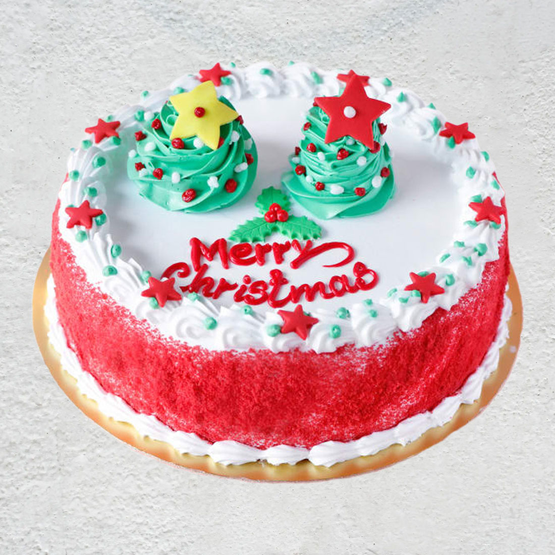 Red Velvet Christmas Cake