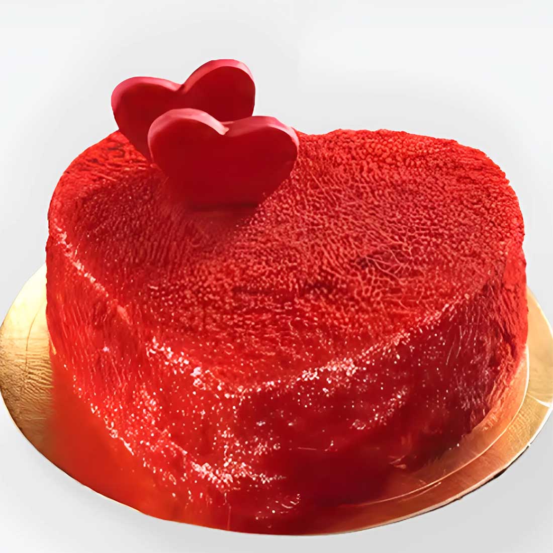 Red Velvet Heart Shape Cake