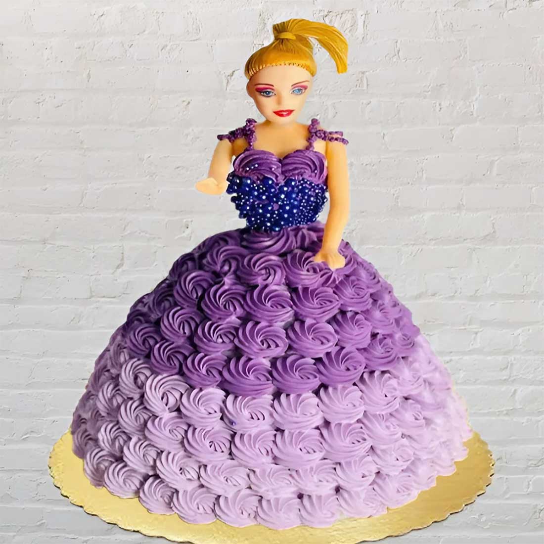 Rosy Delight Barbie Cake