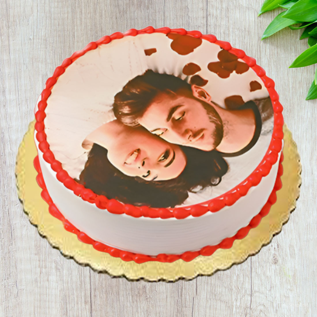 Round Shape Personalise Photo Cake