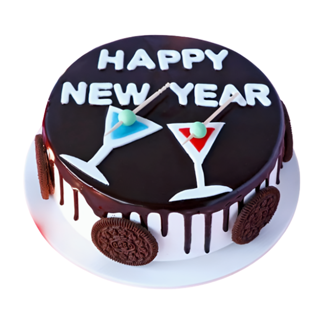 New Year Themed Oreo Cake