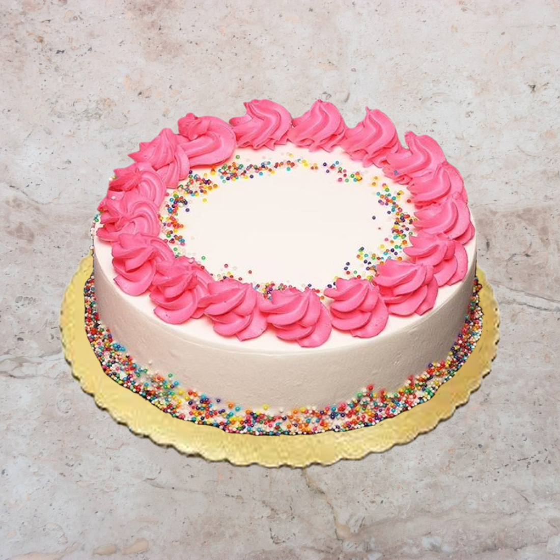 Strawberry Sprinkles Cake