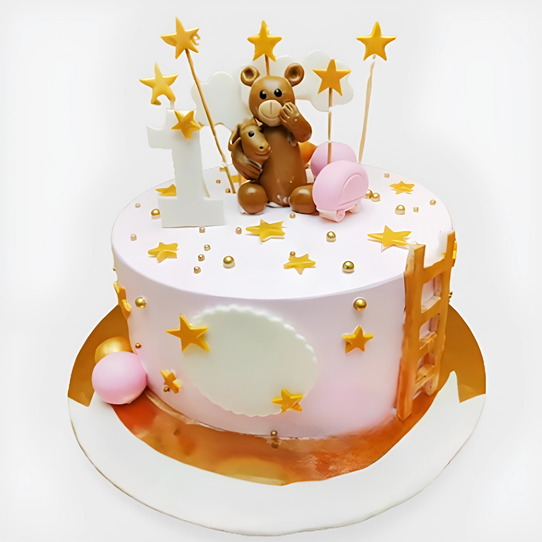 Teddy Bear Themed Celebration Cake