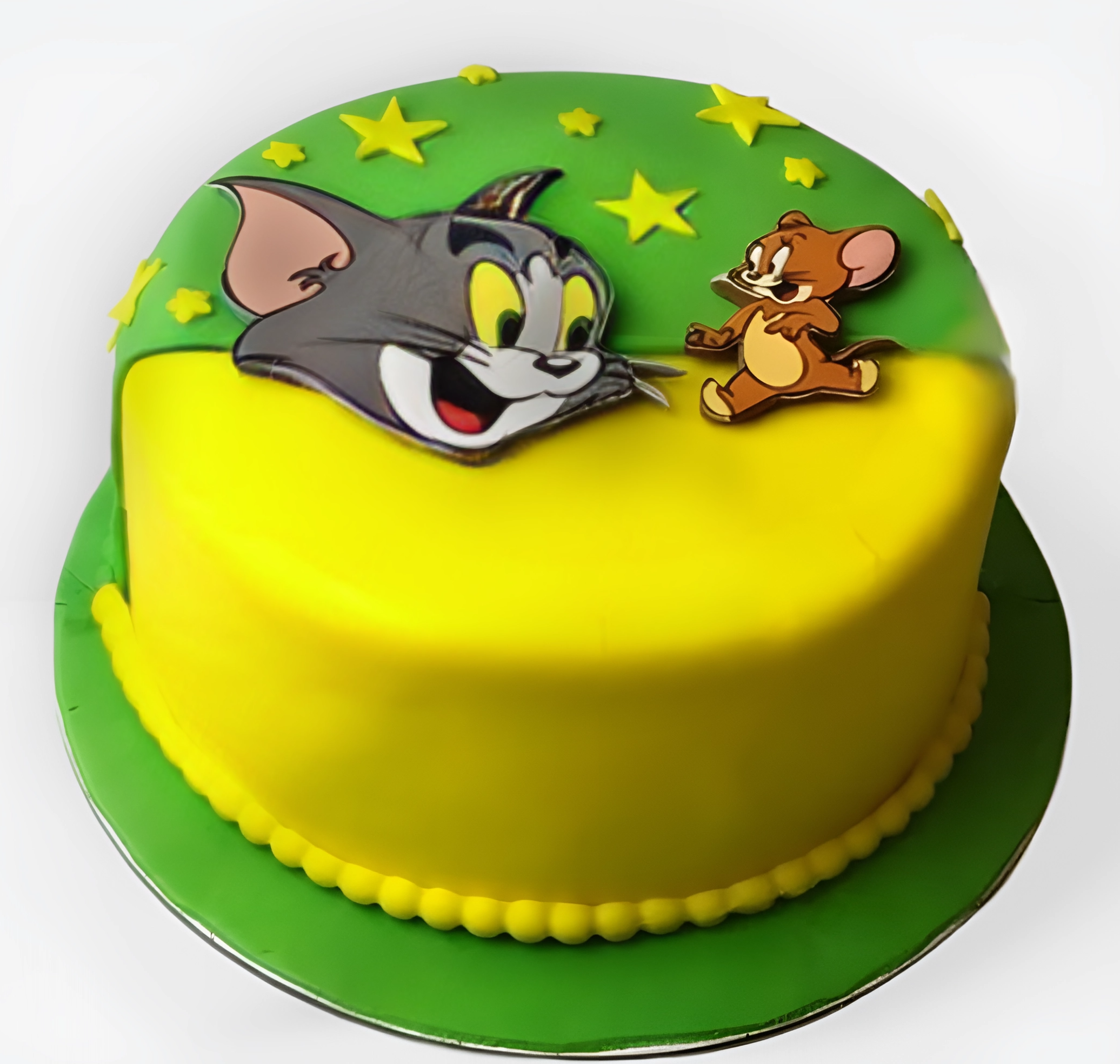 Tom  N Jerry Theme Fondant Cake