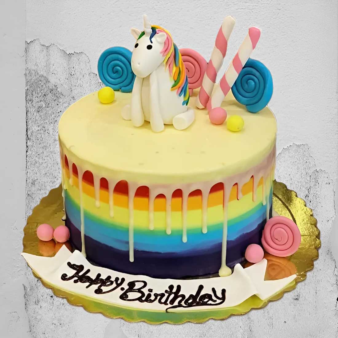 Unicorn Rainbow Cake