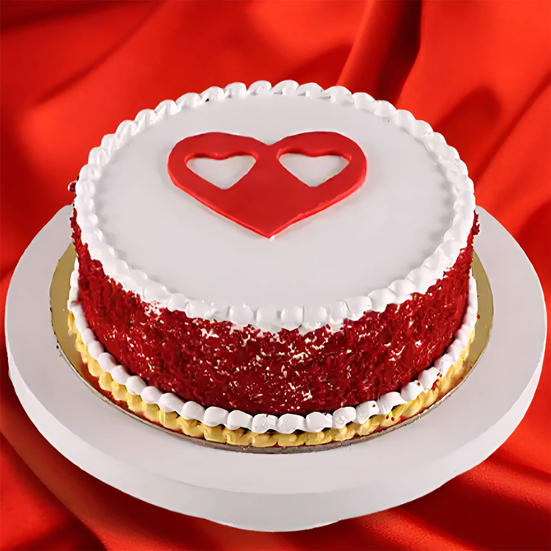 Valentines Day Heart Red Velvet Cake