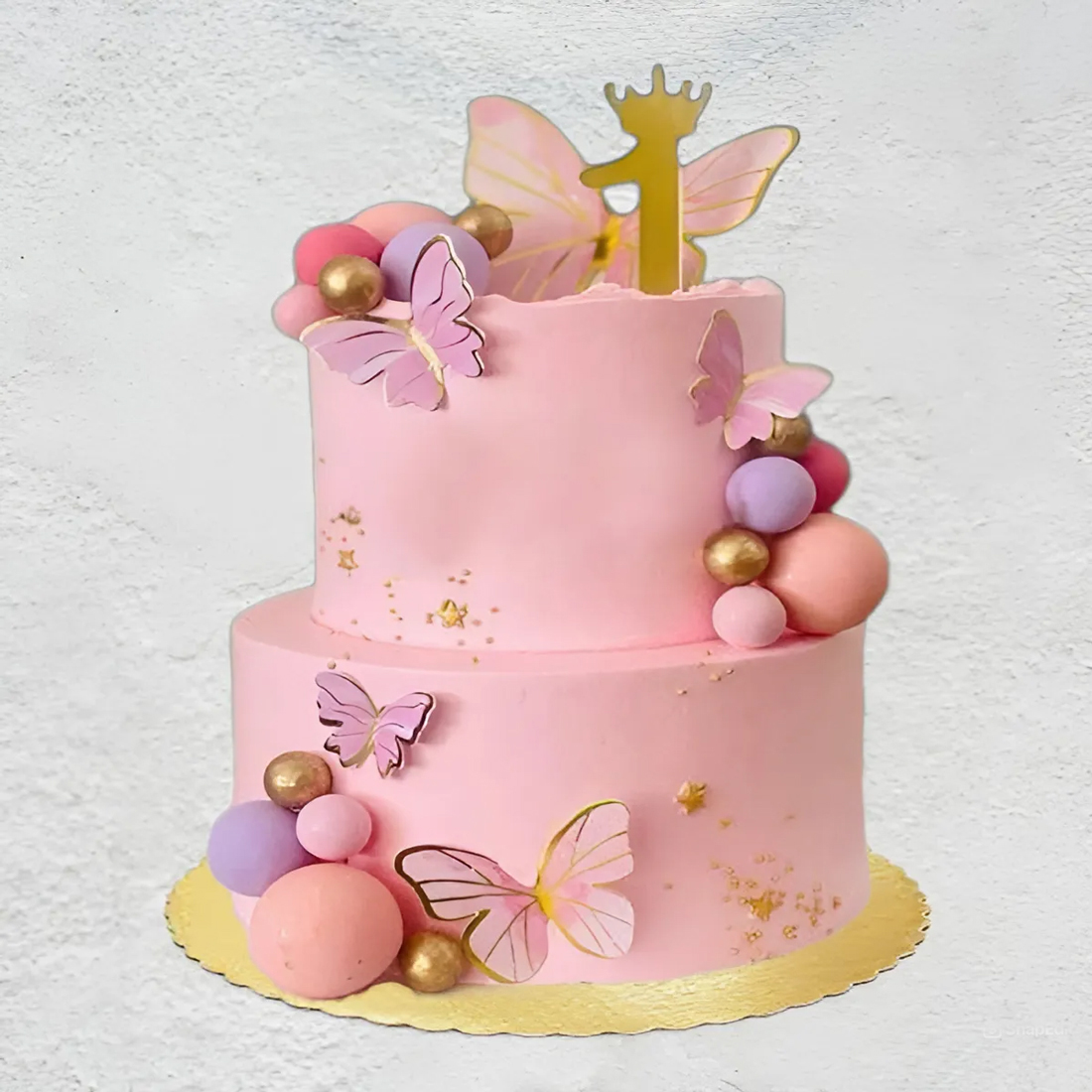 Whimsical Butterfly Cake