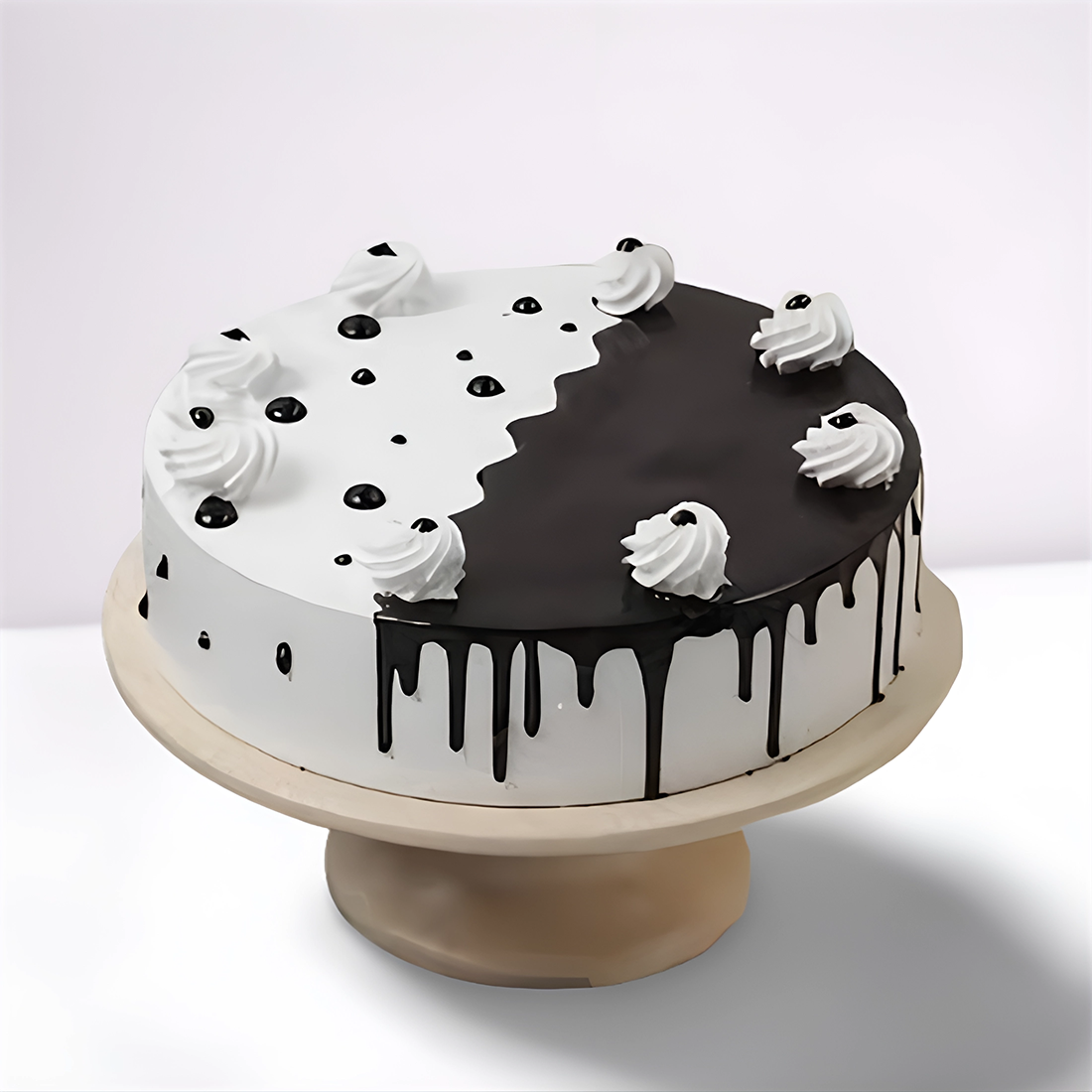 White N Black Chocolate Cake